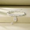 Bamboo Brings Peace Silver Bead Bracelet for Women2025New Solid Bamboo Joint Women's Light Luxury Niche Exquisite Jewelry for Lovers