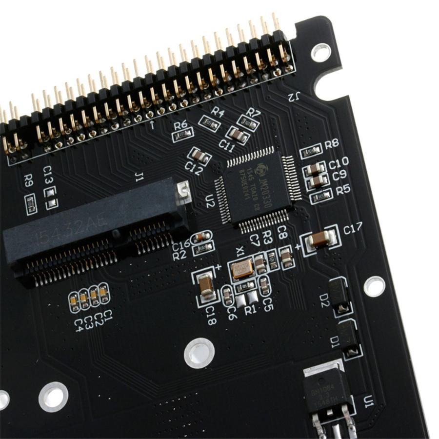 mSATA To 2.5" IDE HDD SSD mSATA To PATA Adapter Converter Card 44PIN with Case