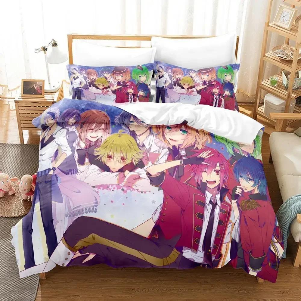 Comfortable Cartoon Pattern Duvet Cover Set With Duvet Cover And Pillowcases King Queen Twin Sizes For Adults And Kids