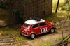 Gaincorp Products GCD Mini Cooper with 2 Spare Fully Assembled Model 1/64 #87 Tires, Red, (KS078-660)