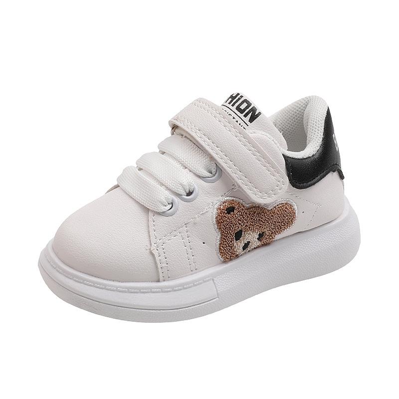 New Autumn Children's Sneakers, Panda Baby Girls' White Shoes, Boys' Casual shoes1-6Years Old