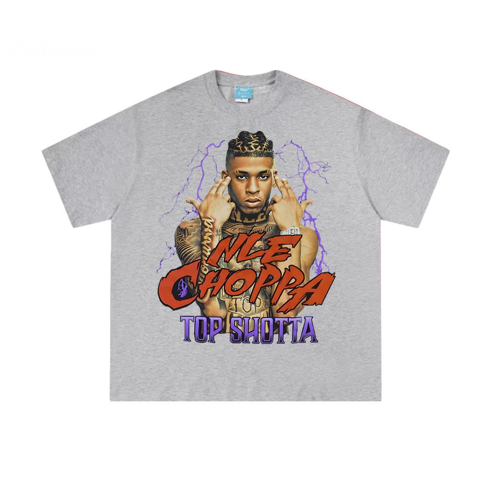Top Shotta T-SHIRT Hip Hop Nle The Great Same As Website T SHIRT 100% Cotton Tee-shirt Summer Cotton T Shirt