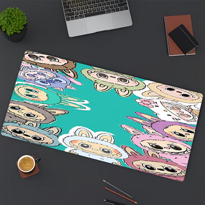 Labubu Print Mouse Pad, for Keyboard Pad Laptop PC Mat for Office Home Use, Desk Decor, Perfect Birthday Gift for Gamers