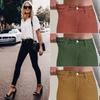 Damen High Waist Skinny Jeans Slim Fit Mittlere Dehnung Einfarbig Mehrfarbig Denim Hose Streetwear Herbst Bleistift Jeggings