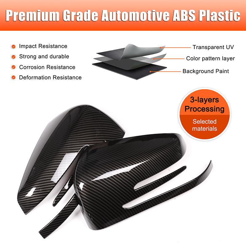 For Mercedes Benz C Class W204 C180 C200 2007 2008 2009-2013 Accessories Carbon Fiber Car Interior Gear Door Lift Trim Sticker