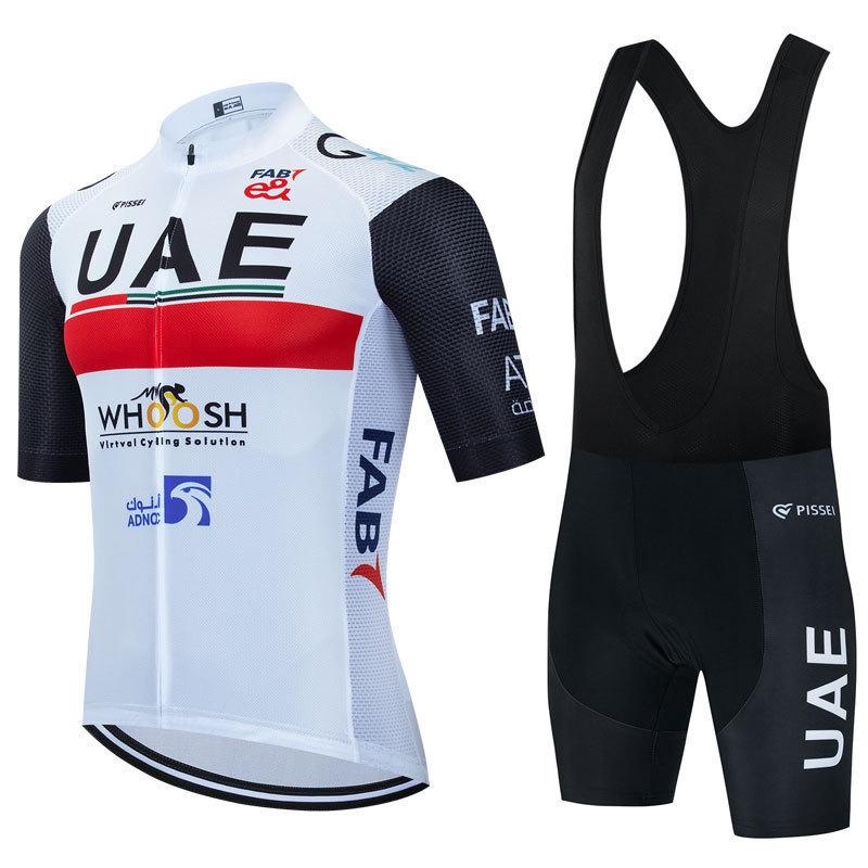 Grenzüberschreitender Heißverkauf Tour de France UAE UAE Team Radsportanzug kurzärmeliger Anzug Herren Radsportbekleidung schnelltrocknend atmungsaktiv