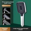 Square 3-Function High Pressure Shower Head Handheld Water Spray for Powerful Bathing and Shower