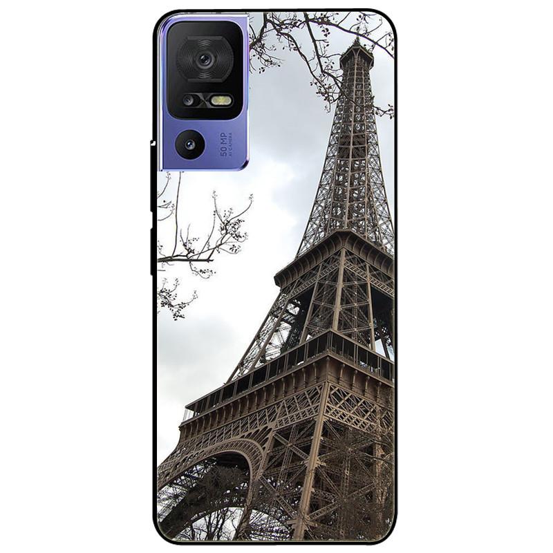 For TCL 40 SE Case 2023 Soft Silicone Protective Black Tiger Lion Funda Coque for TCL 40SE Covers TPU Bumper for TCL40se Paras