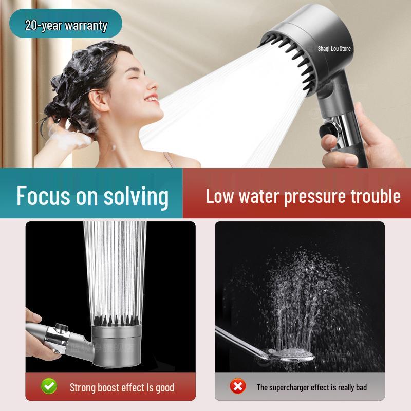 High-Pressure Handheld Shower Head with Filter
