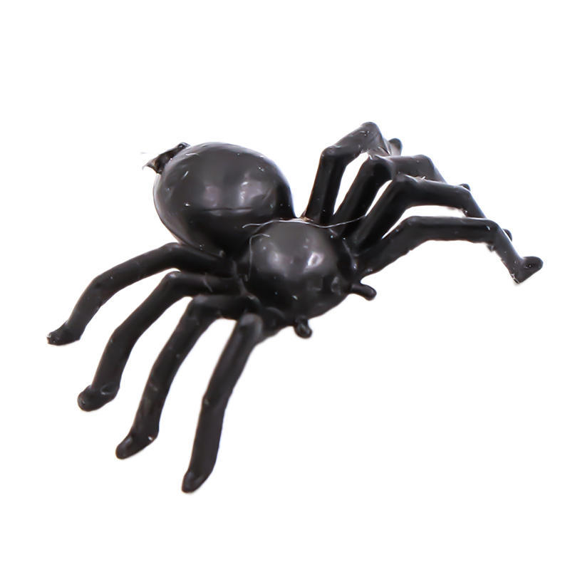 50pcs Small Black Plastic Fake Spider Toys Halloween Funny Joke Prank Props RS 50pcs Small Black Plastic Fake Spider Toys Halloween Funny Joke Prank Props RS