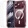 Case for iPhone 18 Pro, Shockproof Hard with Magnetic Ring - 2 Tempered Glasses