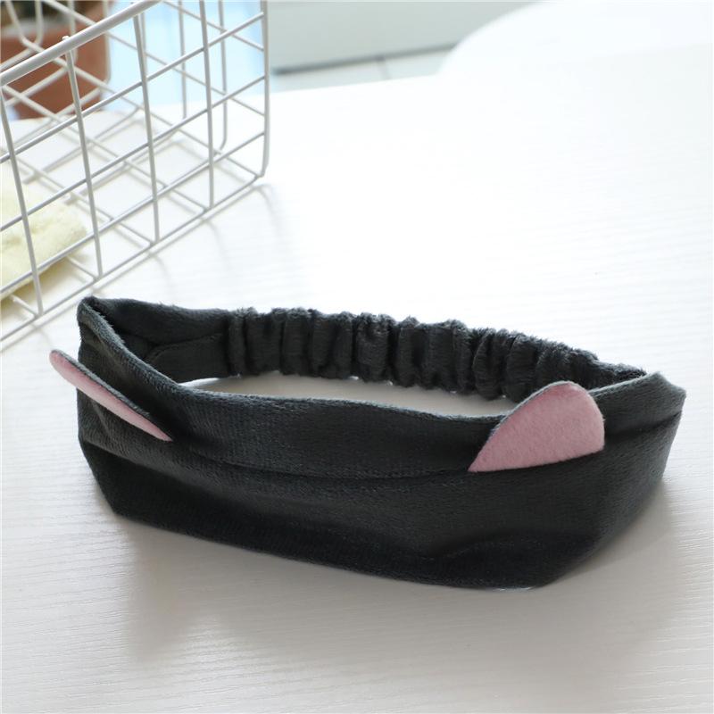 Cat Ears Hair Band Elastic Cat Makeup Face Mask Hair Cover Sports Scarf Bangs Scarf Headband
