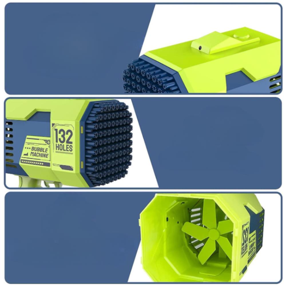 Bazooka Gun Bubble Machine Rechargeable Birthday Gift