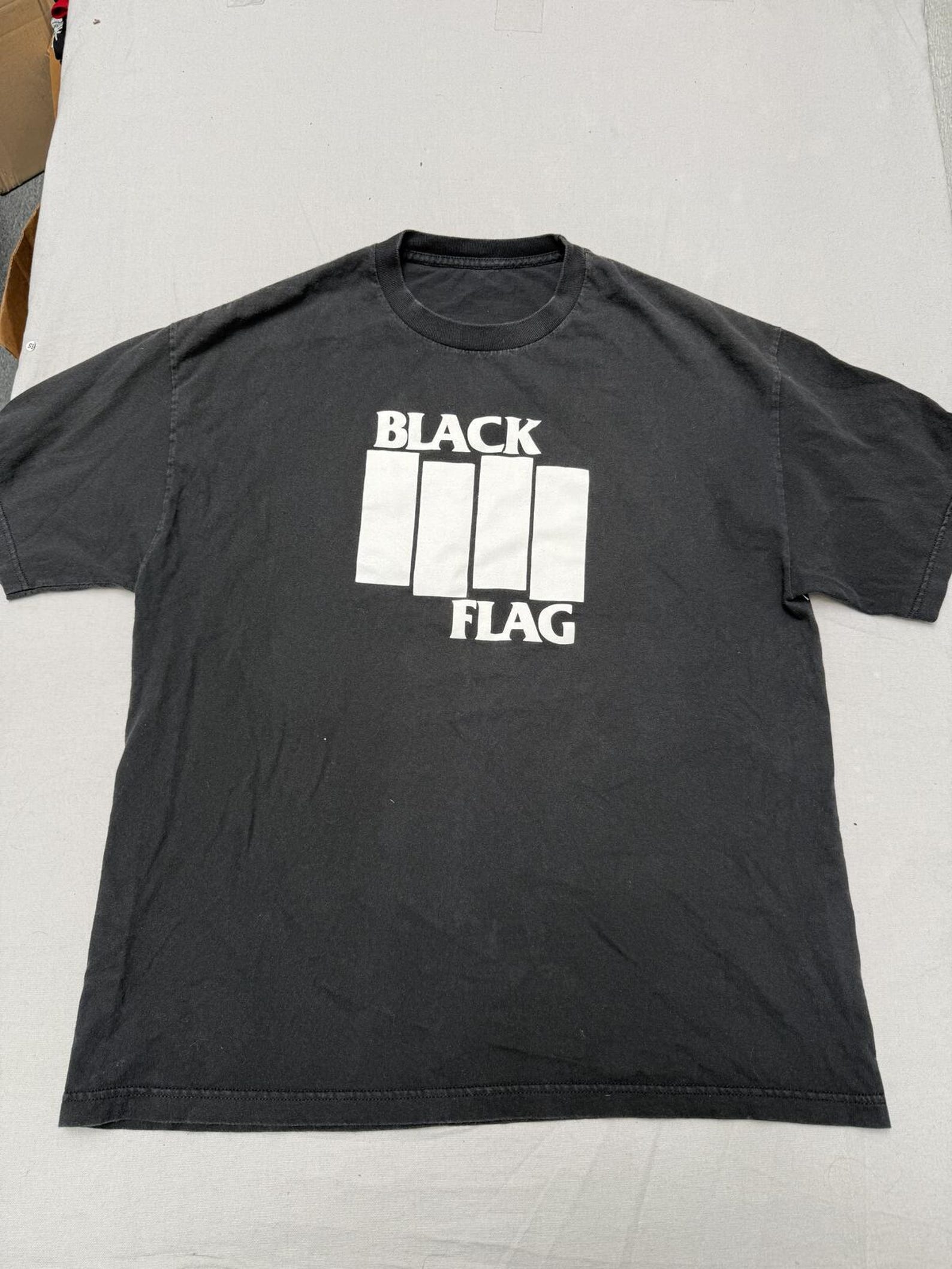 Faded Black Flag Bars Band T shirt Cut Tag Tee - XL 3XL