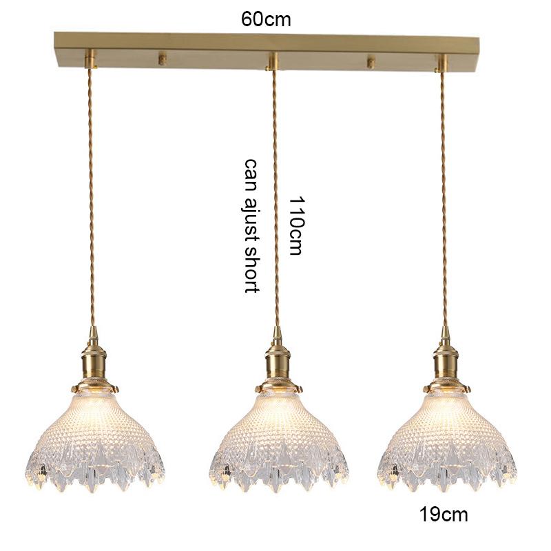 Ceiling Luminaire LED Pendant Lamp Home Decor Living Room Bedroom Kitchen Copper Glass Hanging Light Fixtures Chandelier Ceiling