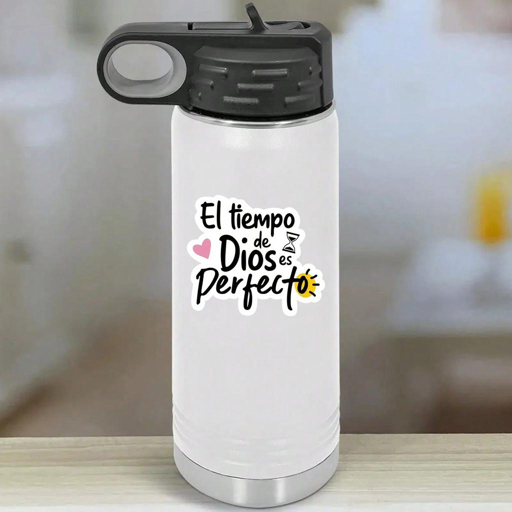 1 Stück Ermutigender Inspirierender Spanischer Inspirierender Bibelvers Aufkleber, Passend für Stoßstange, Laptops, Tassen, Bibliothekstaschen, Snowboard, Skater