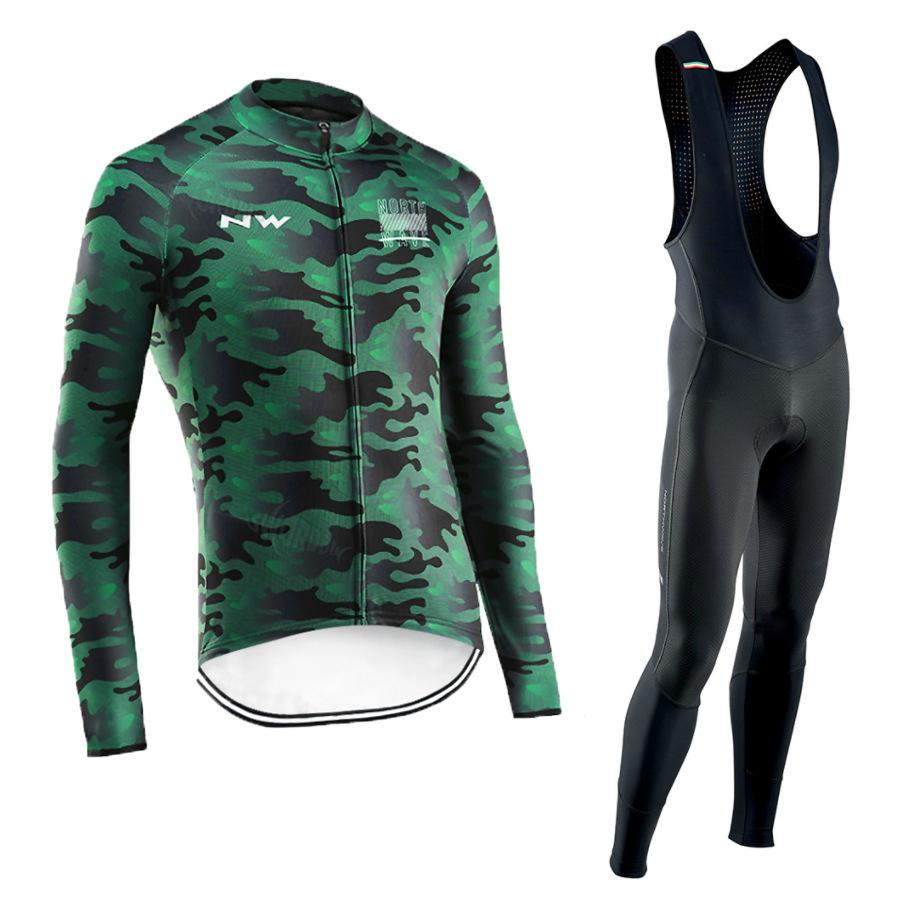 2026 Autumn Breathable  , Long-sleeved Cycling Suit, Strap Suit, Men's and Women's Autumn and Winter Breathable Road Cycling Quick-drying Cycling Suit
