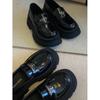 Platform Muffin Women's New Heightening Small Leather Shoes British Style High-end Fashion Retro Single Shoes