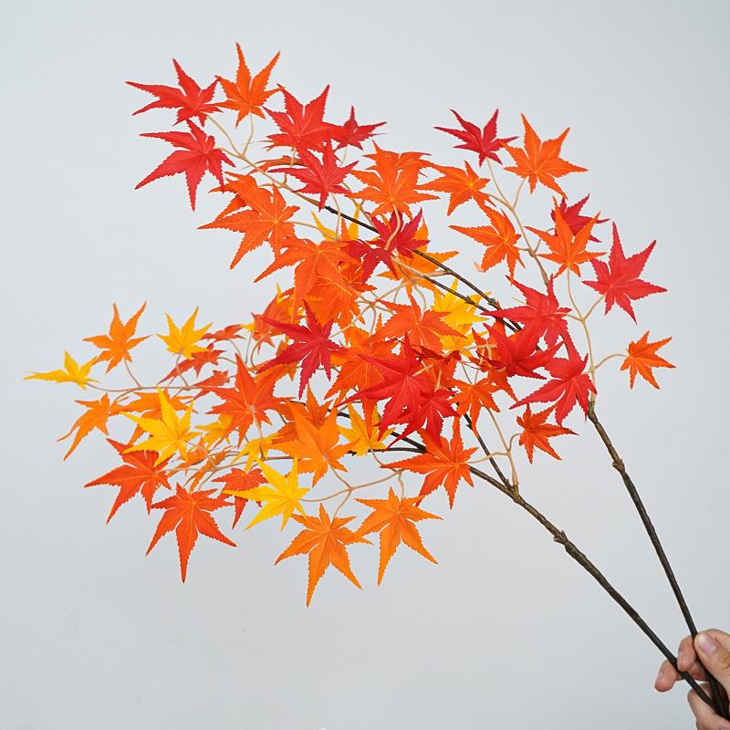 Wabi Stillwind Autumn Color Simulation Maple Leaf Flower Arrangement Ornament Homestay Landscape Flower