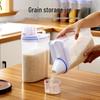 Japanese Rice Storage & Measuring Cup with Sealing Lid - Cereal & Grain Storage Container