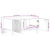 Coffee Table Brown 80 x 50 x 40 cm Solid Mango Wood