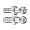 2pcs Universal Silver Boot Bonnet Gas Strut End Fitting 10mm Support Rod Ball Head Bracket Ball Pin Joint Valve Spring Nuts Bolt