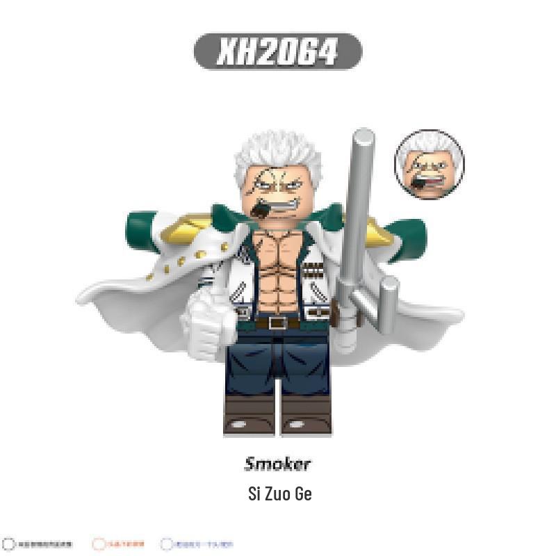 Anime Series Pirate Building Blocks Figure Toy - Roger, Zoro, Sanji Model X0356