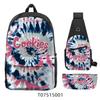 Cook Backpack Student School Bag Lightweight Polyester Backpack Three-Piece Set