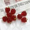 2 Stück 3D Harz Anhänger Traubenfrucht Anhänger Für DIY Ohrringe Halskette Party Schmuck Zubehör Herstellung Zubehör 15mm X 11mm