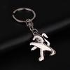 Autozubehör 3D Metall Auto Schlüsselanhänger Schlüsselring Kette Auto Styling Für Peugeot 308 408 508 RCZ 208 3008 2008 206 207 108 406 407 408 206 207 306 307