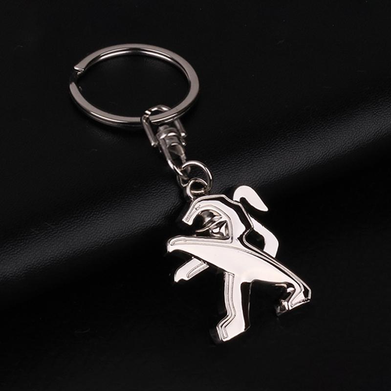 Autozubehör 3D Metall Auto Schlüsselanhänger Schlüsselring Kette Auto Styling Für Peugeot 308 408 508 RCZ 208 3008 2008 206 207 108 406 407 408 206 207 306 307