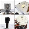 Domofa Loaded Telecaster Electric Guitar Control Plate Pre-wired 3-Way Switch 500K Potentiometer Tone Volume Knobs Wiring Harness Chrome