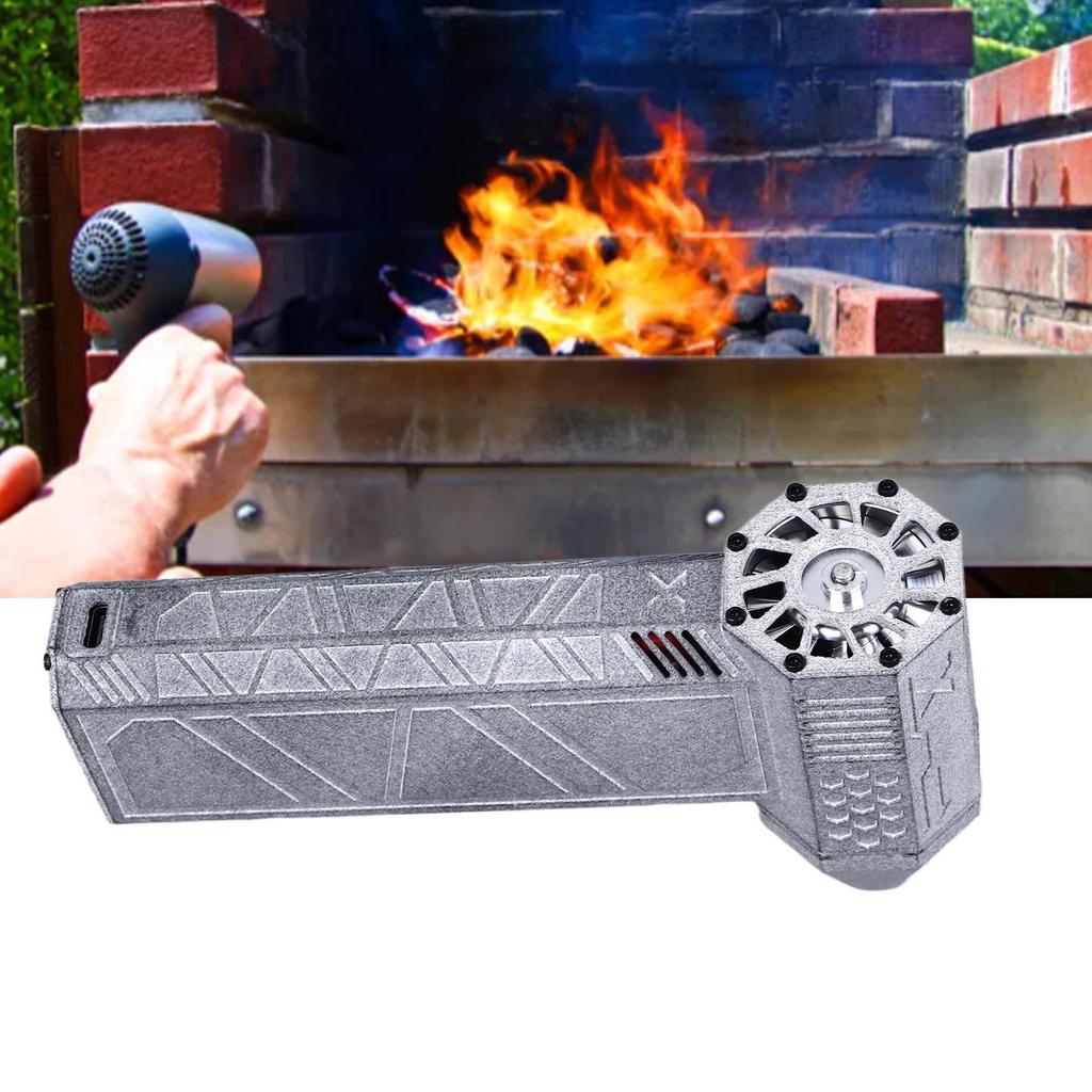 Jet Dry Mini Blower 130000 RPM Portable Mini Jet Blower Turbine Powered for Outdoor Cleaning Cars Computers Keyboards Grey
