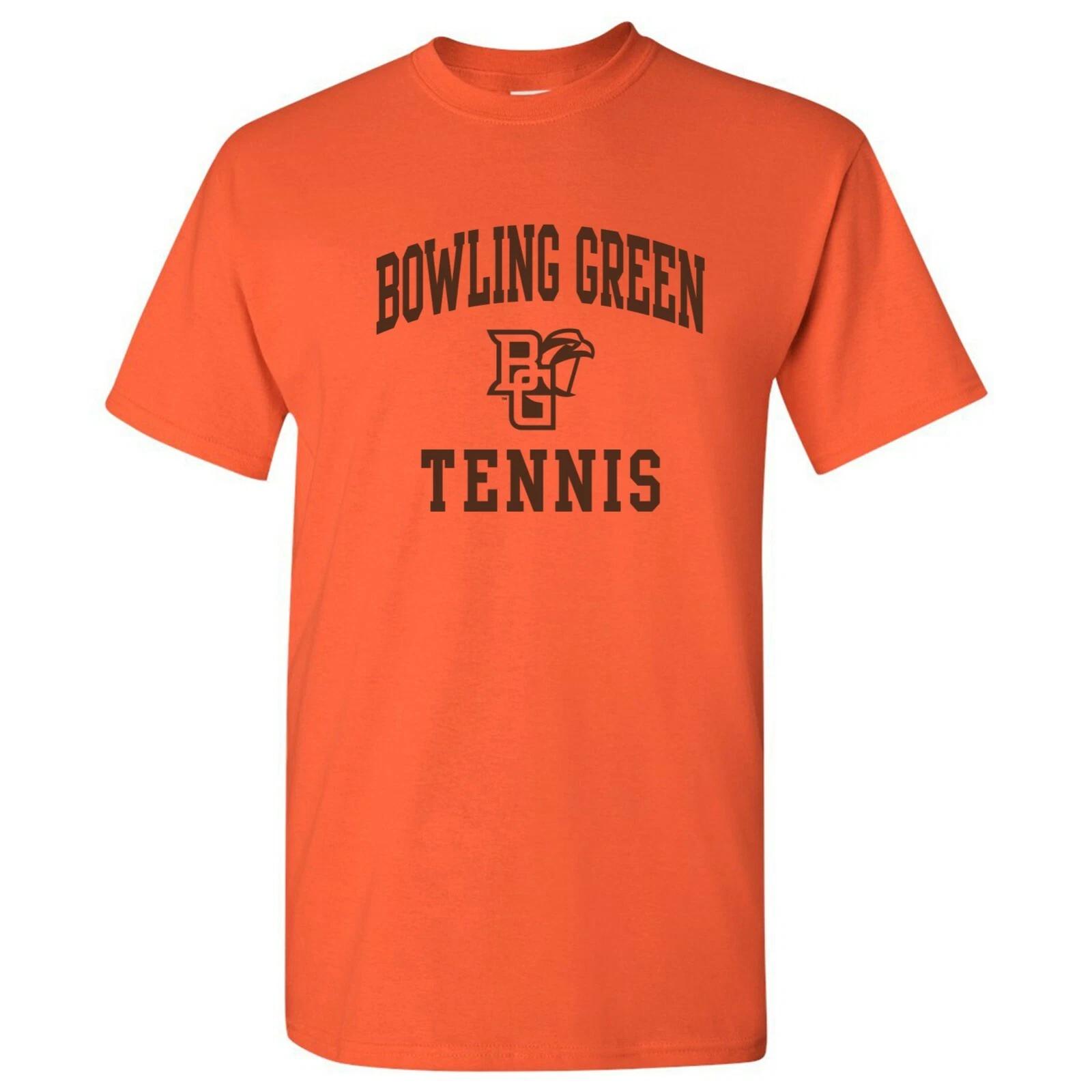 BGSU Falcons Arch Logo Tennis T-Shirt - Orange XL