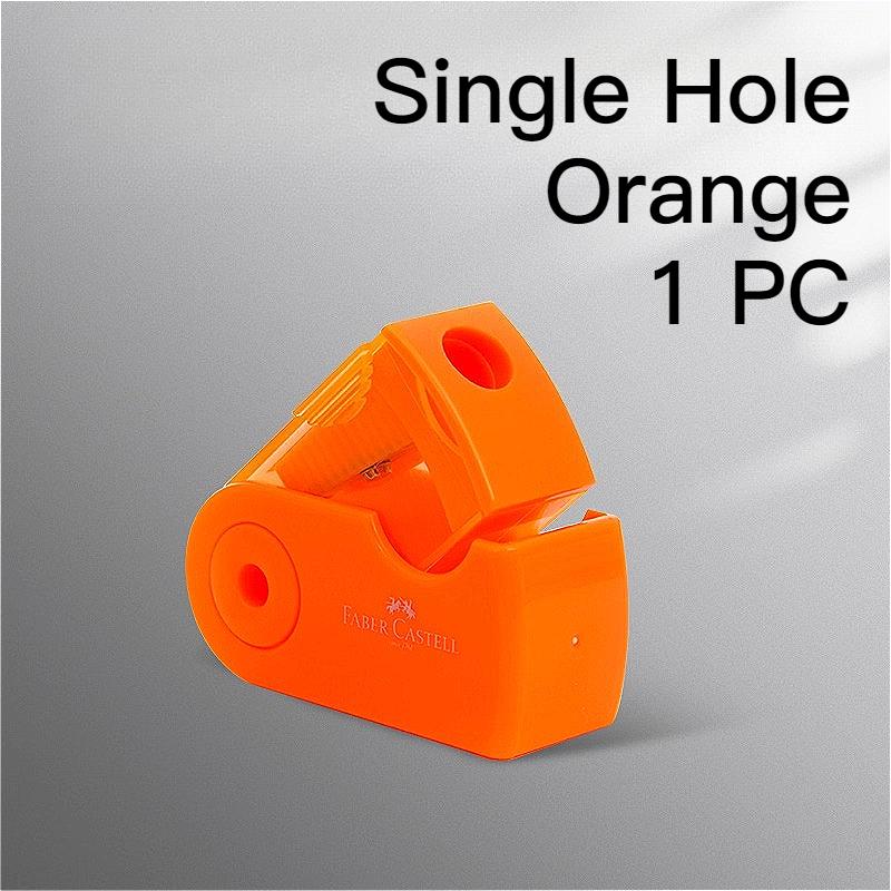 FABER-CASTELL Manual Mini Pencil Sharpener Dual-Hole Sharpener for Thick and Thin Pencils Portable Durable Pencil Sharpener