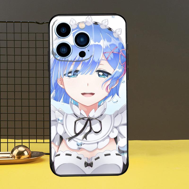 

Чехол для телефона Re Zero Rem для iPhone 12 11 14 Pro MAX XR X XS Max Чехол для iPhone 13 Pro Max 7 8 Plus SE2 iPhone 6 6s