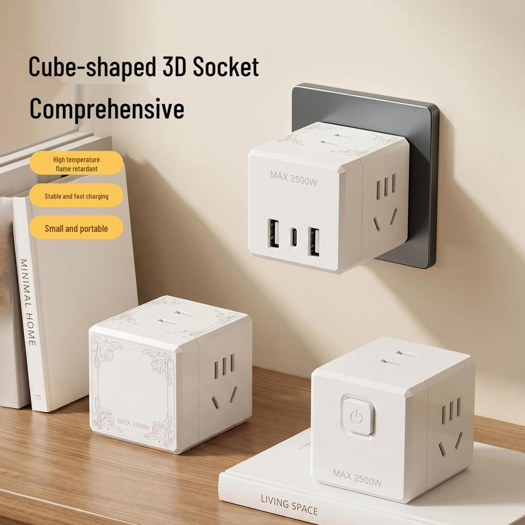 Multi-port USB & Type-C Extension Plug Converter for Home