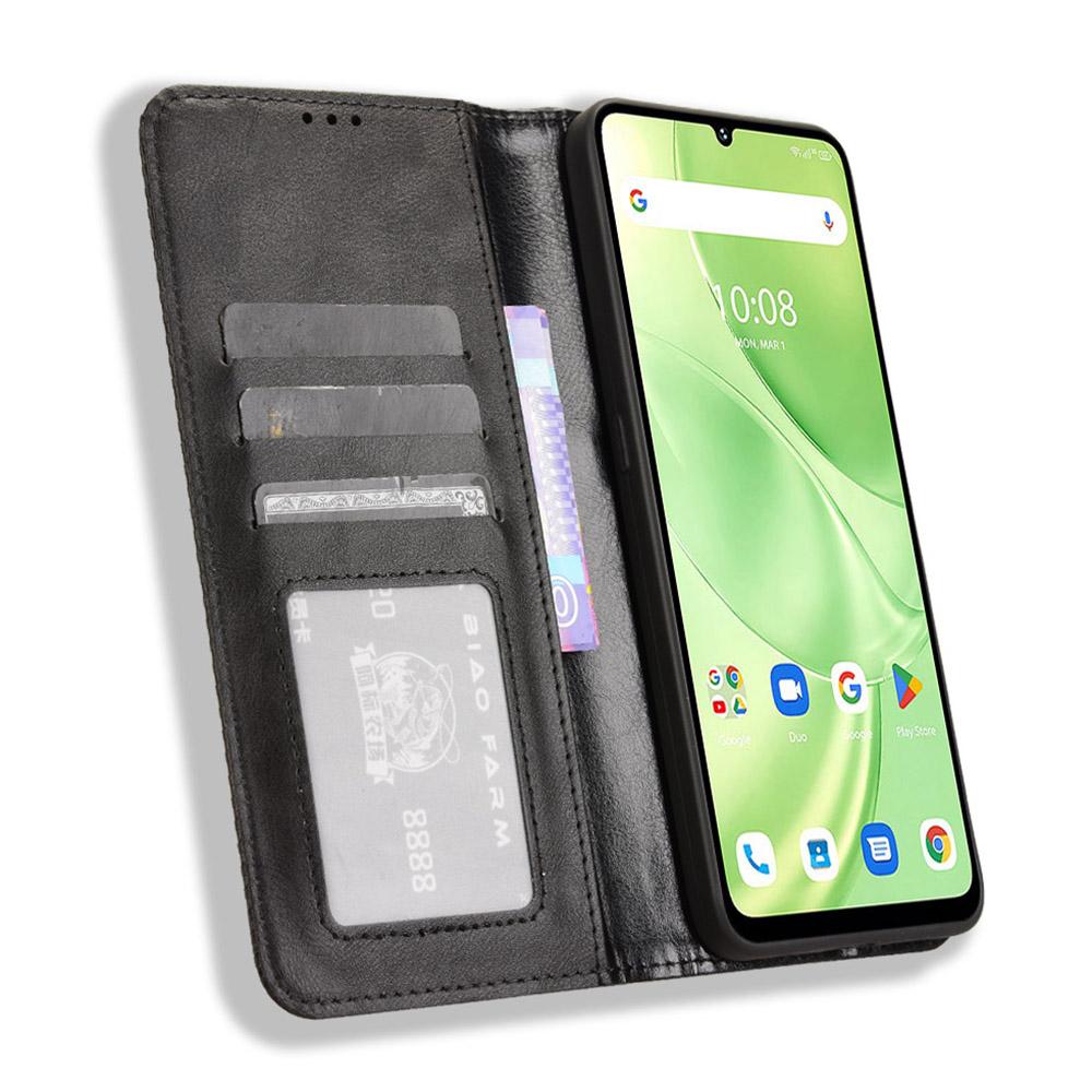

For Umidigi G9 5G/G9A 4G/G9C 4G/G9T 4G/Note 90C/Note 90A/Note 90 Leather Case Wallet Stand Retro Texture Phone Cover Red