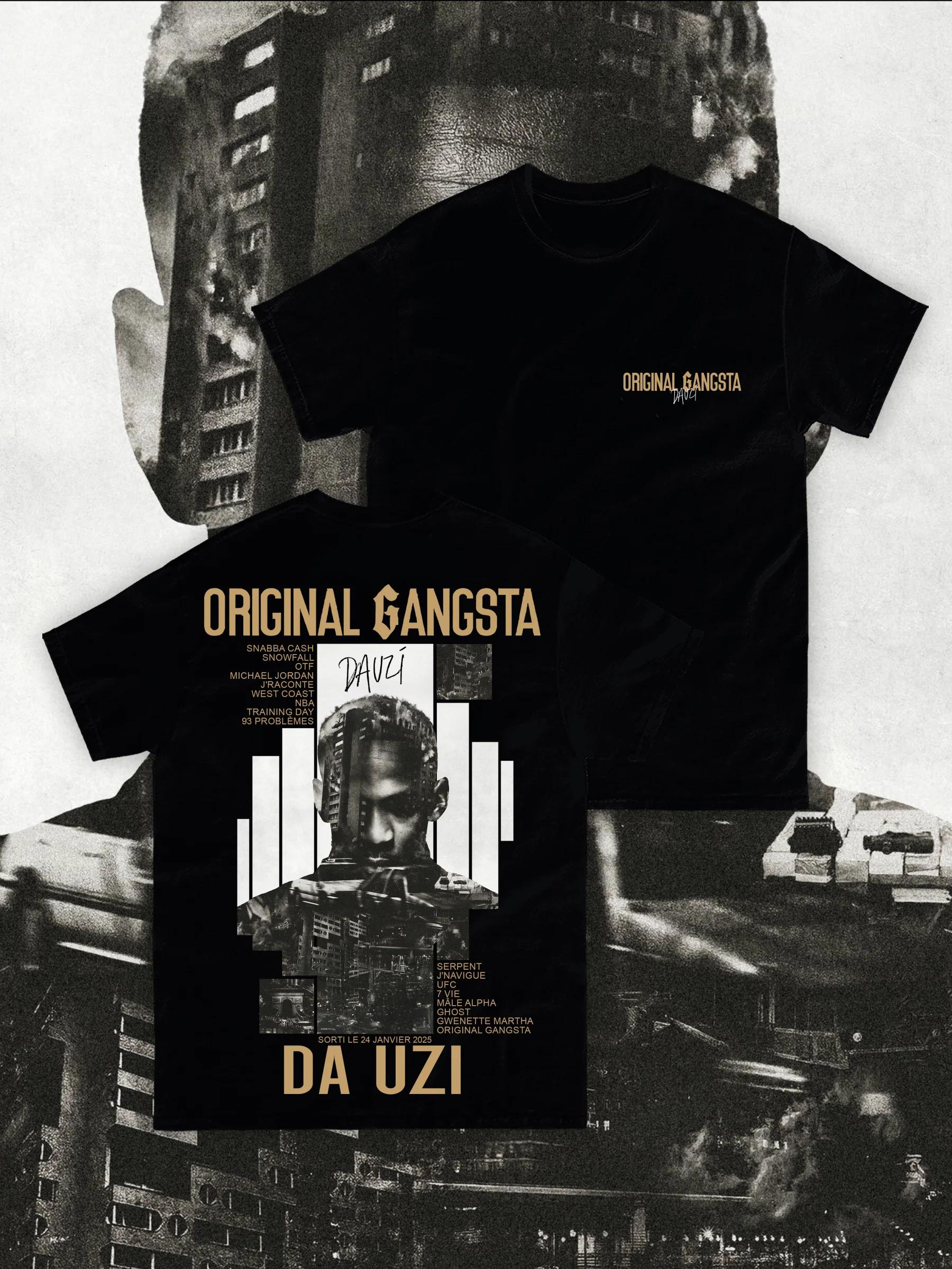 

France Raper Da Uzi Rap Style Graphic Tshirt Unisex Women Hip Hop Fashion Pop Music T Shirts Vintage Oversized Tshirt S