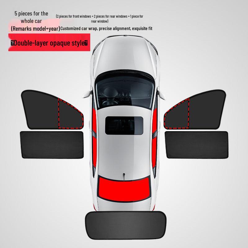 Roewe Car Sunshade: Double-Layer Blackout Privacy and Heat Insulation for Side Windows