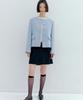 Okuka Wool Tweed Skirt Shorts - Black