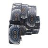 Owl Eyes Graffiti Print Automatic Buckle Leather Belt
