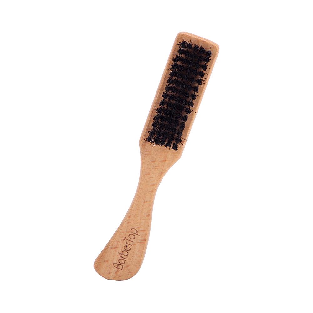 Men's Retro Beard Cleaning Brush - Long Handle, Soft Bristles