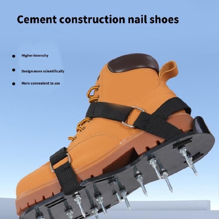 Universally fit Aerating Footwear With 28mm/1.1in Steel Spikes Spiked Shoes For Gardening Landscaping Maintenance