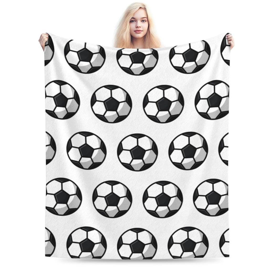 Fußball Bedruckte Flanelldecke Sofa Schlafzimmer Dekorative Decke Geschenkdecke Teen