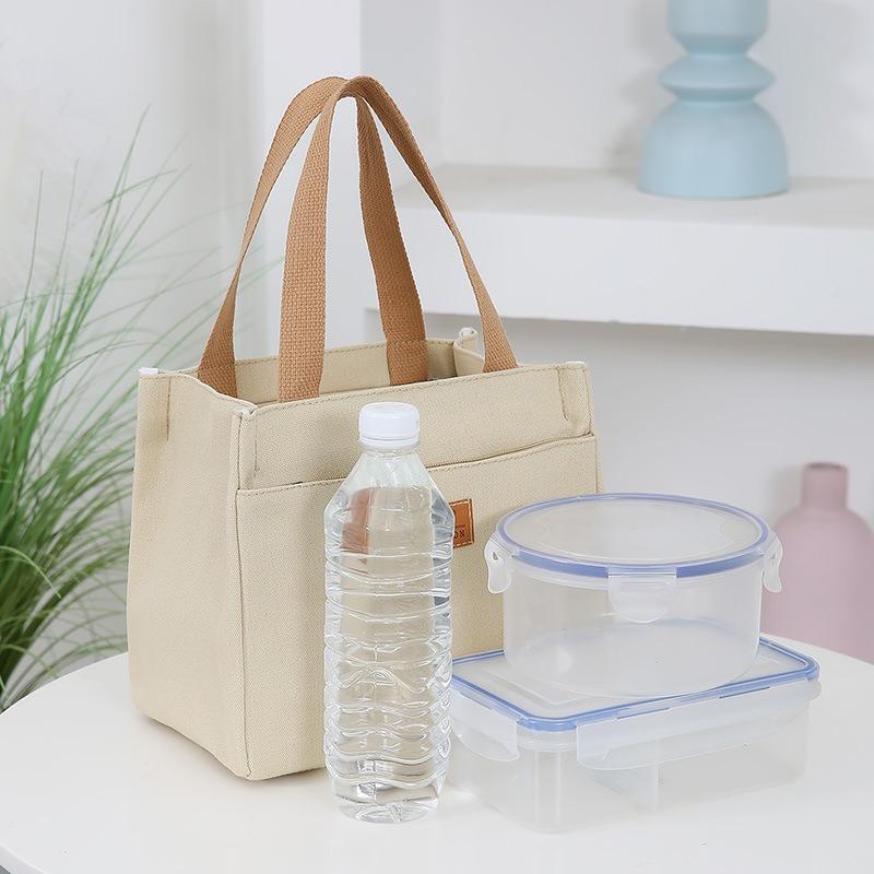 Mittagessenstasche, einfache Aluminiumfolien-Thermotasche, Reis zur Arbeit mitnehmen, kleine Tasche für Schüler, Bento-Tasche mit großem Fassungsvermögen, Mahlzeitentasche