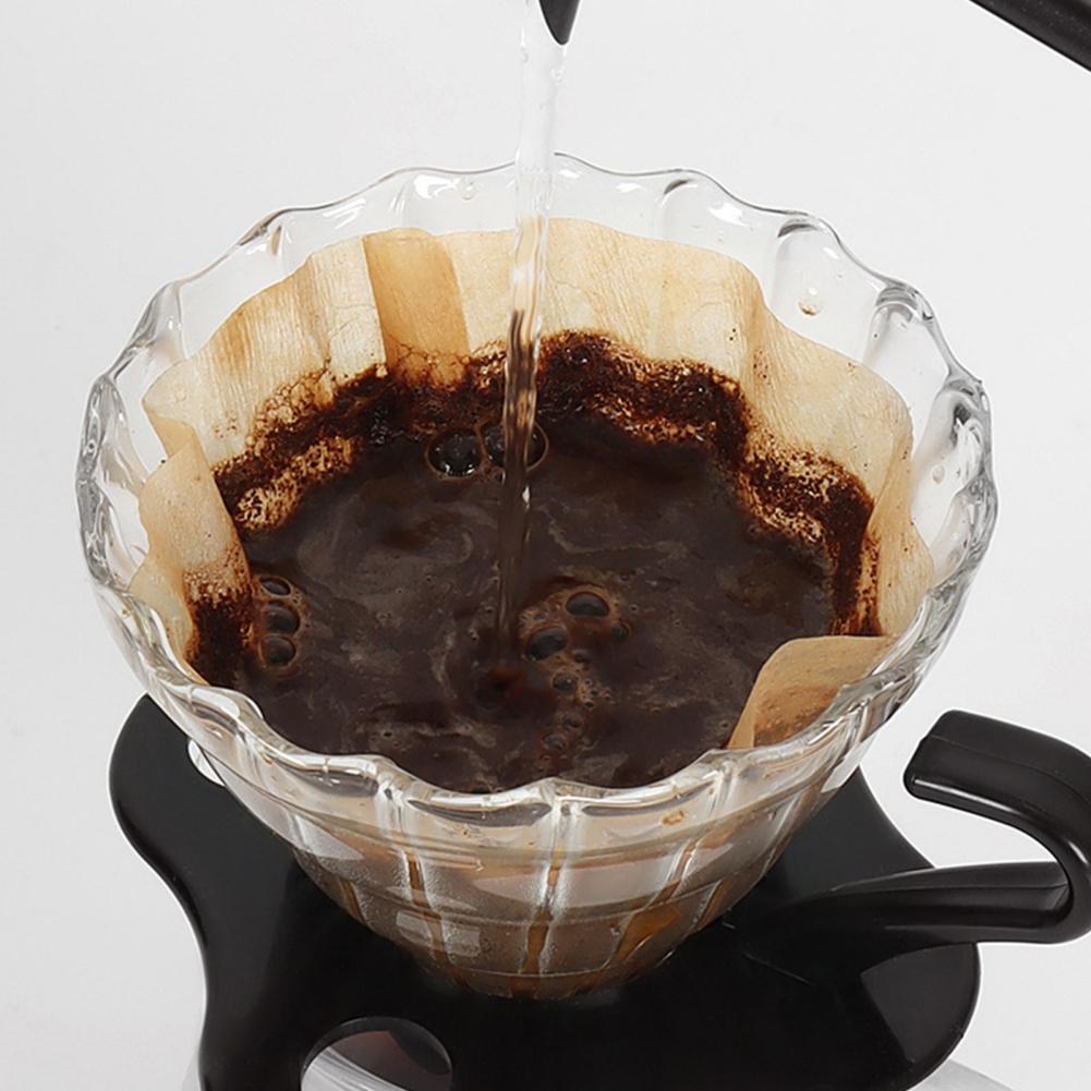 40 Stück/Packung Kaffeefilterpapier Tee-Ei Einweg-Filterpapiere für Drip-Kaffeemaschine Kaffeepulver-Filterbeutel Barista-Werkzeuge