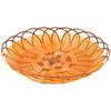 Round Wicker-Look Basket for Popcorn, Fries, Fruit, Snacks & More - Three-Line Edge