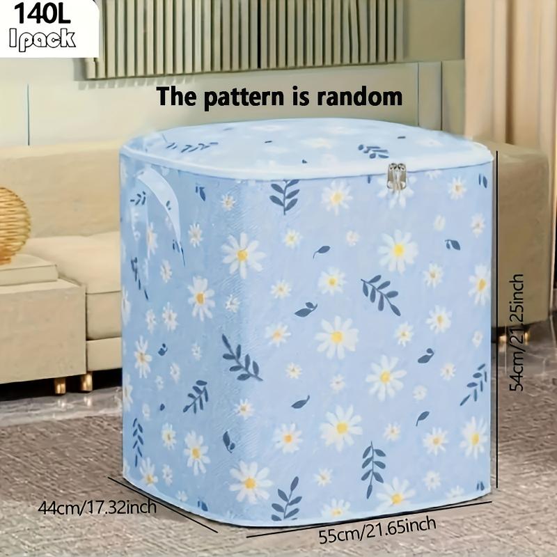 

1PC Random Pattern Large Capacity Storage Handbag, Non-woven Rectangular Durable Storage Bag Suitable for Clothes and Blankets