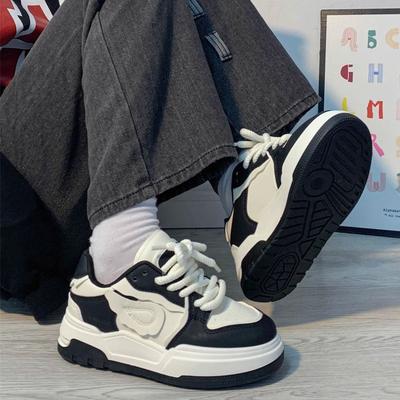Damesschoenen zwart en wit panda kleine witte schoenen kinderschoenen 2024 lente en herfst nieuw veelzijdig sport en vrije tijd hoge waarde student board schoe